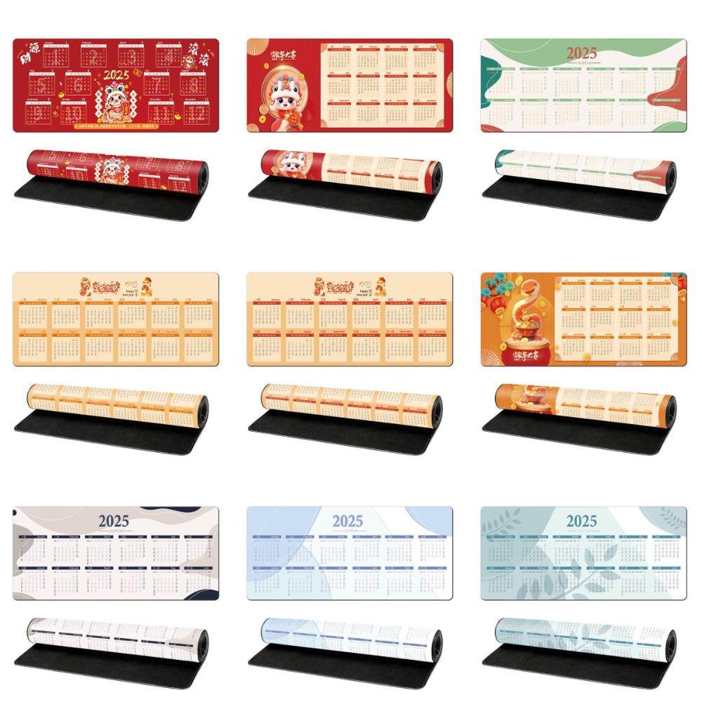 

Коврик для мыши Smooth 2025 Calendar, креативный игровой коврик для мыши, резиновый нескользящий коврик для стола, коврики для ноутбука
