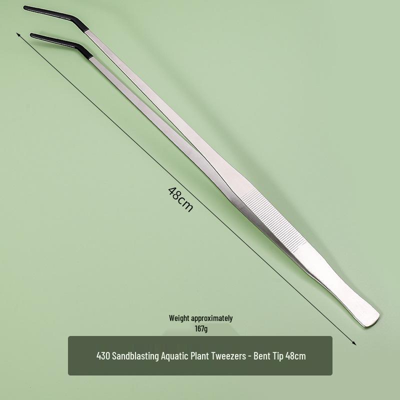Popular Stainless Steel Tweezers with Silicone Tips for Reptile Feeding and Aquatic Plant Care