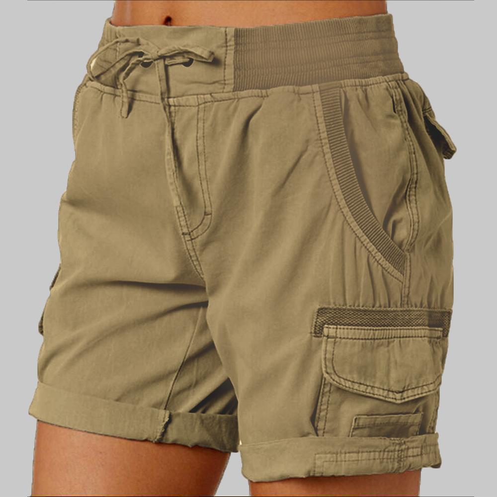 Женские повседневные свободные шорты с эластичной талией, летние ...