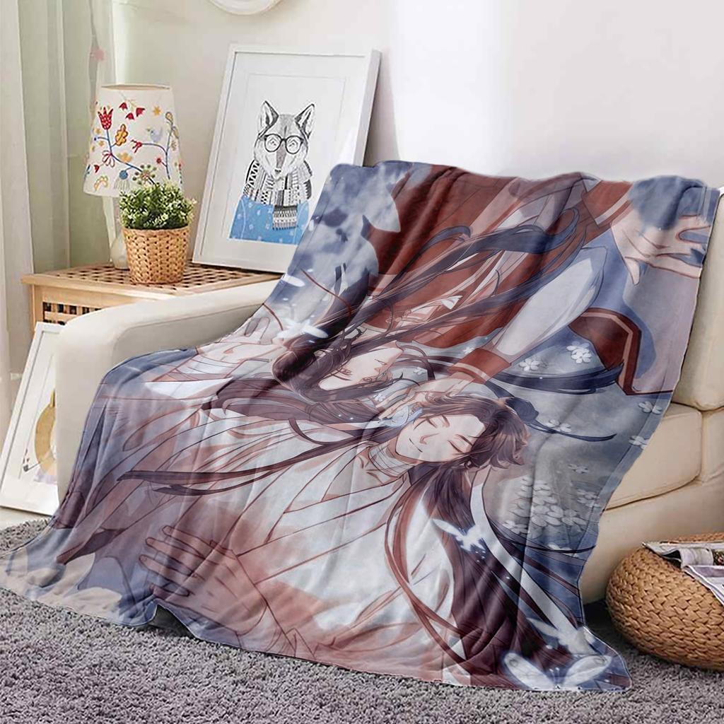 Heaven Official’S Blessing Anime Popular Bl Comics Throw Blanket Sofa Bed Office Nap Blanket Personalized Customized Gifts