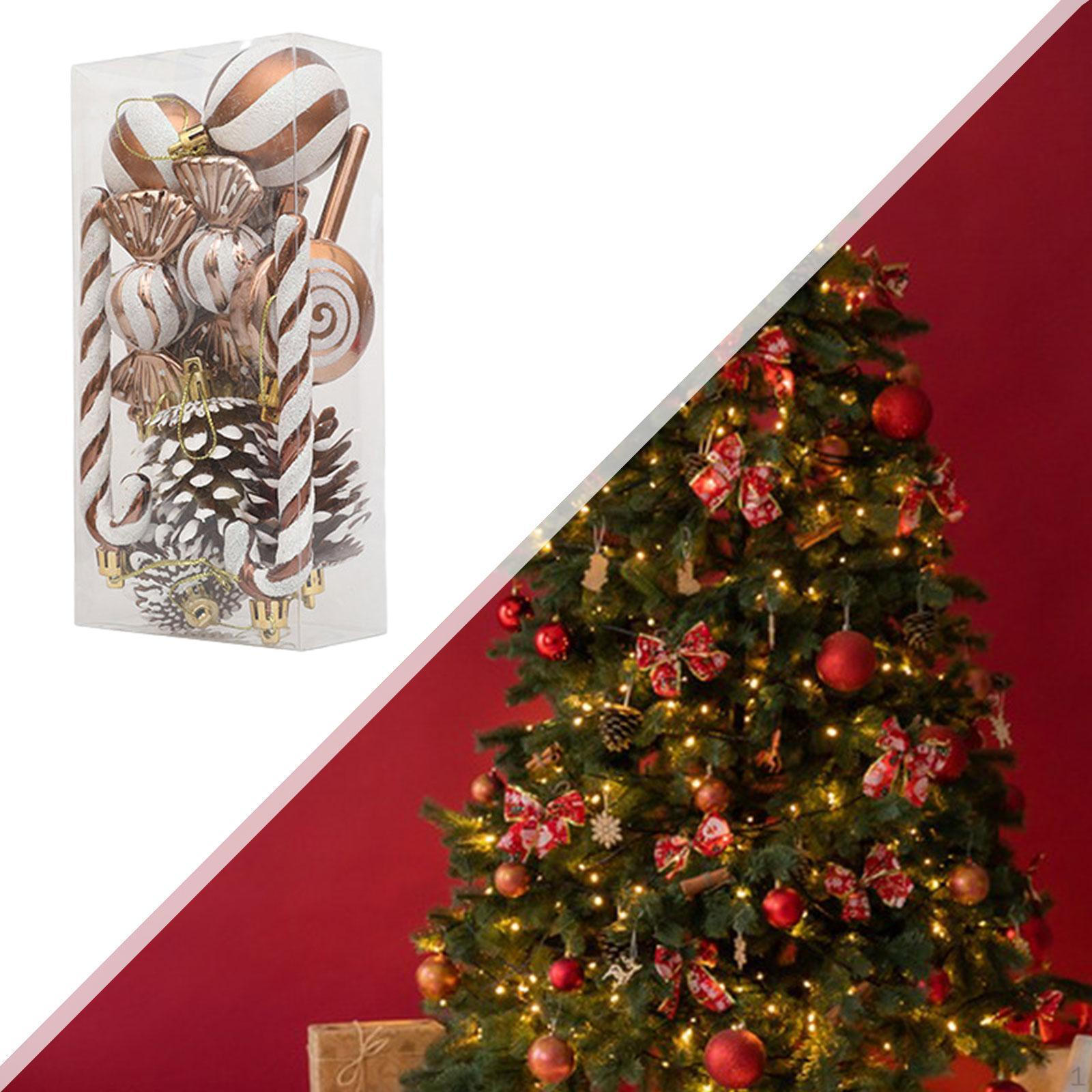 

Набор из 13 предметов, Декоративные рождественские шары, Конфеты, Украшения на елку для гостиной, коричневый