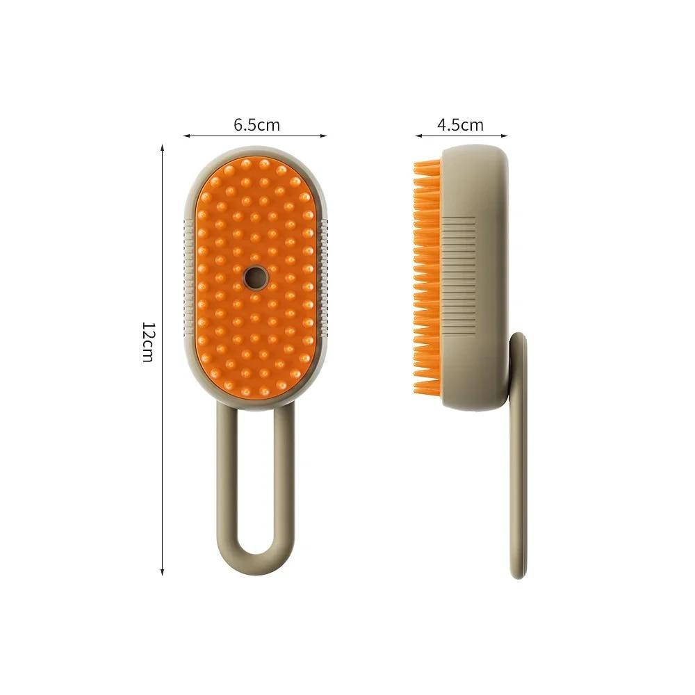 Steamy Cat Brush 3 in 1 Spazzola elettrica anti-schizzi per gatti con spruzzo di vapore per massaggio Pet Grooming Pettine per la rimozione dei peli Pettini Nuovo