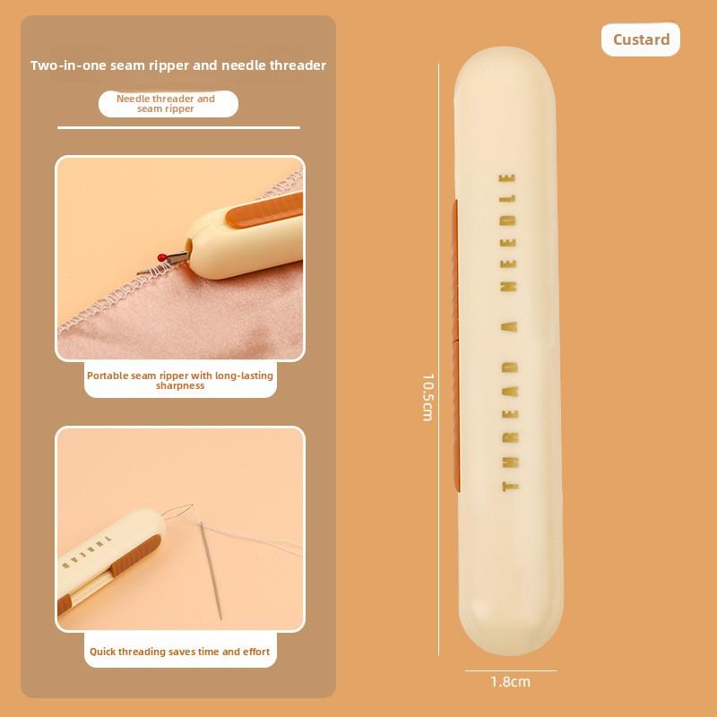 Multifunctional Two-in-one Needle Threading and Knot Removal Tool, Household Sewing Thread Picker, Special Thread Threading Tool for The Elderly