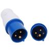 2Pcs Industrial Power Plug 3Pin SinglePhase ExplosionProof Waterproof 16A 3 Hole 220250V