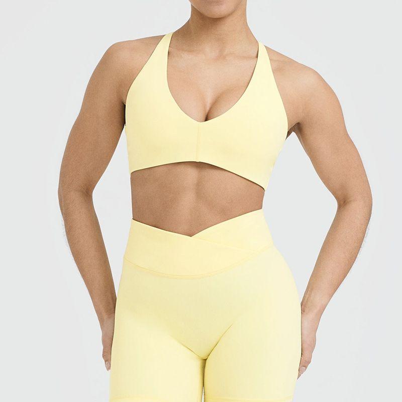 Foreign Trade New European and American Sanding Sports Underwear Women Cross Beauty Back Quick-Drying Running Fitness Yoga Vest Sling Outer Wear