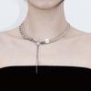 Baroque Stone Four Flow Chain Necklace