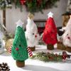 Christmas Tree Shape Ornament With Fabric Construction For Holiday Decor Party