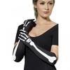 Smiffys Womens/Ladies Skeleton Costume Gloves