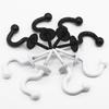 Alloy Hooks For Hanging Wall Hanger Hook With Screw Black White Colors Available Belt/Tie Hanger Organizer Kitchen Accessories