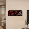 Digitals Wall Clock Modern Wall Mount Oversize LED Digital Clock Large LED Display for NightStand Office Gym Garage Home