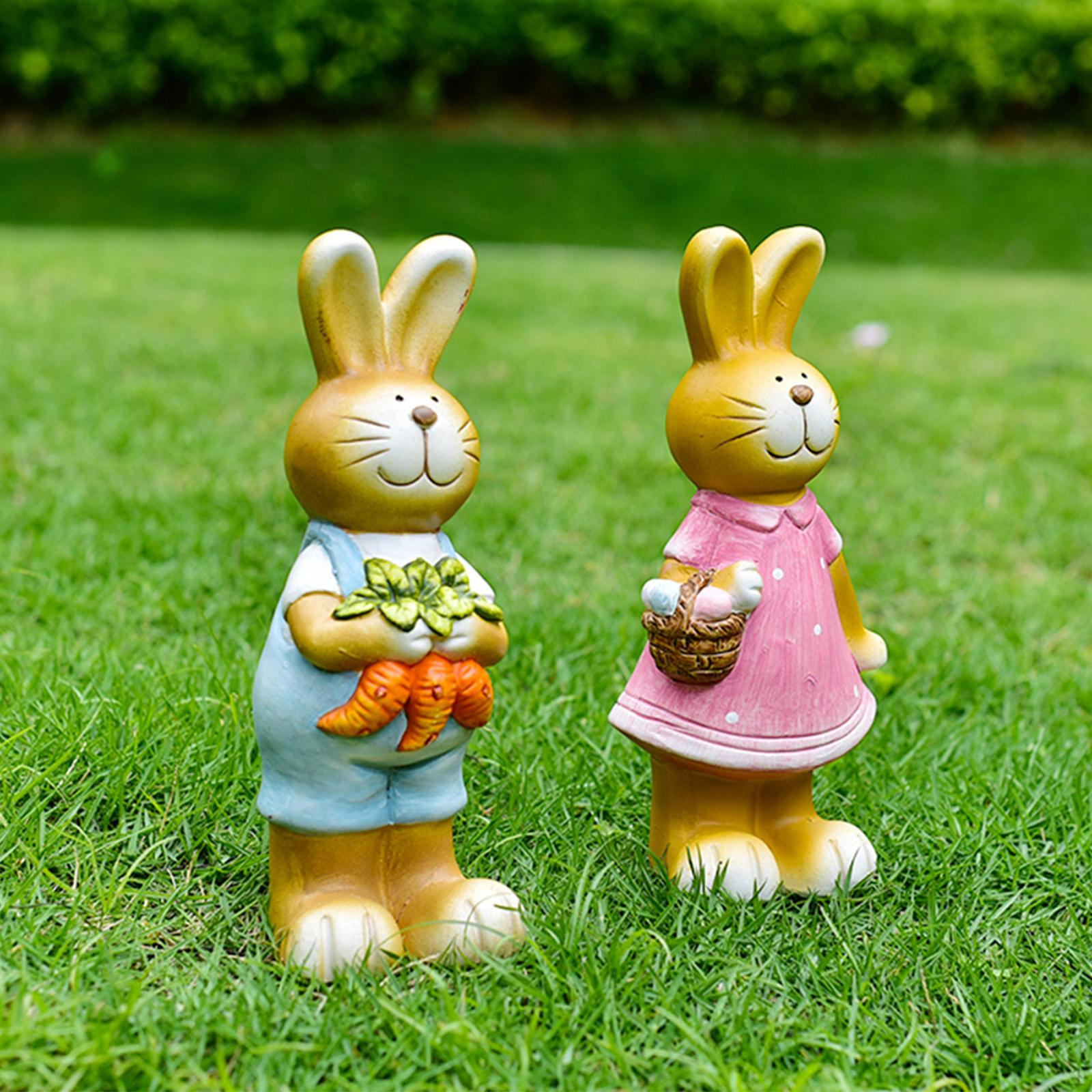 

Statue, Animal Sculpture, Ceramic Home Decor Cute Cartoon Easter Figurine, Statue for