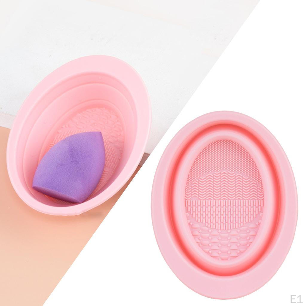 Cleaner, Cleaning Bowl, Makeup Sponge Washing Portable Soft Texture Easy to Use Convenient Travel