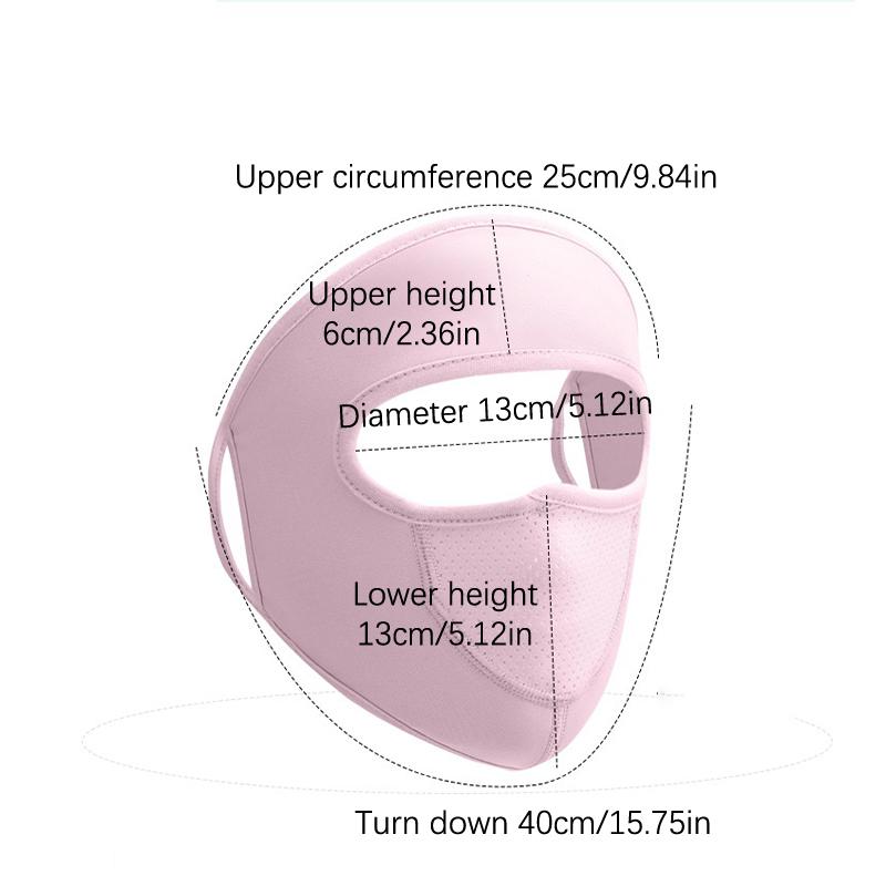 Summer Ice Silk Face Balaclava Full Cover Summer Sun Ultra Uv Protection Thin
