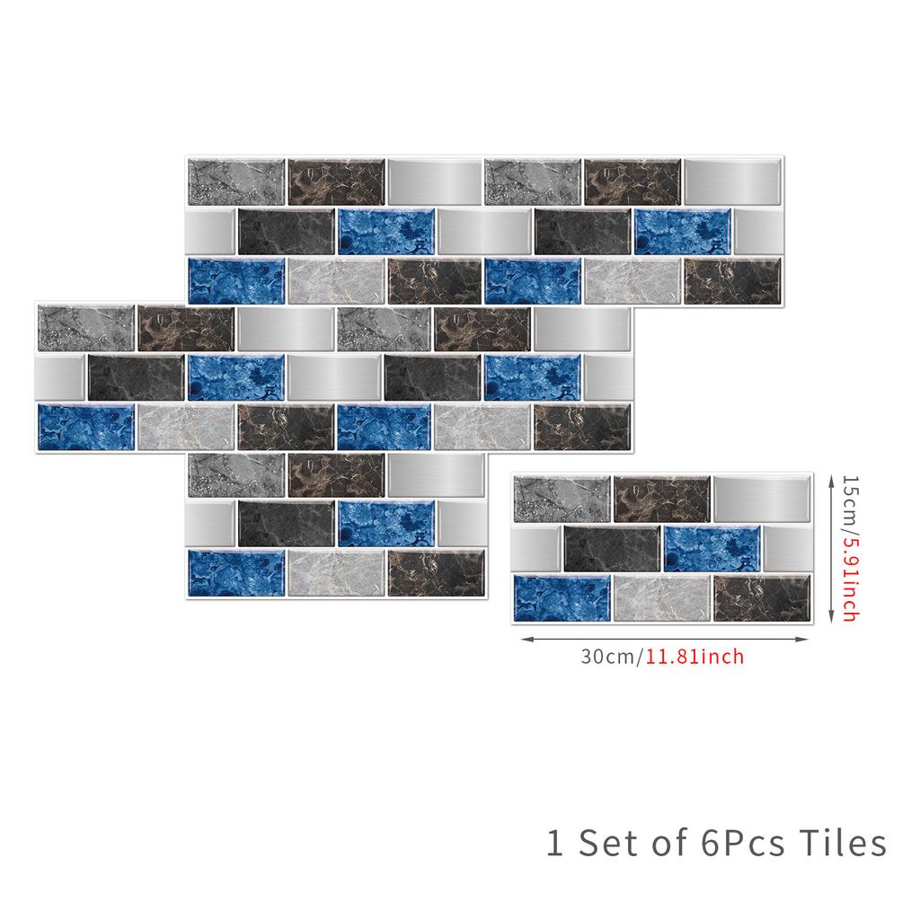 European Retro Classic Wall Sticker Self-Adhesive Waterproof And Oil-Proof Kitchen Bathroom Rental Room Renovation Tile Sticker