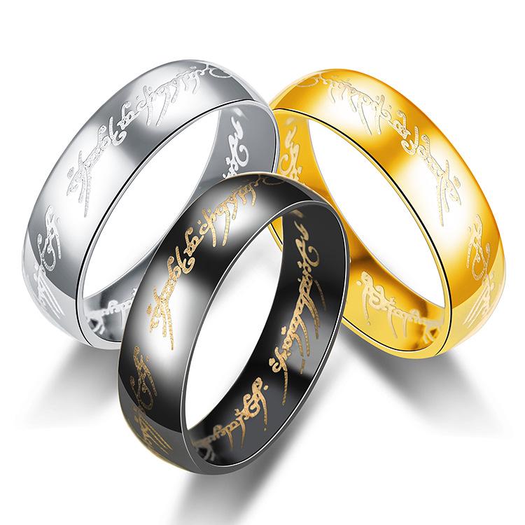 Lord of the Rings Stainless Steel Magic Ring - Popular In Europe & America