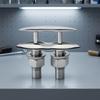 Concealed Cleat Mirror-Polished Hardware Heavy Duty for Boats, Docks