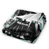 Muichiro Tokito Blue Design  Flannel Throw Blanket Anime Blanket for Sofa Couch Lightweight Bed Rug,