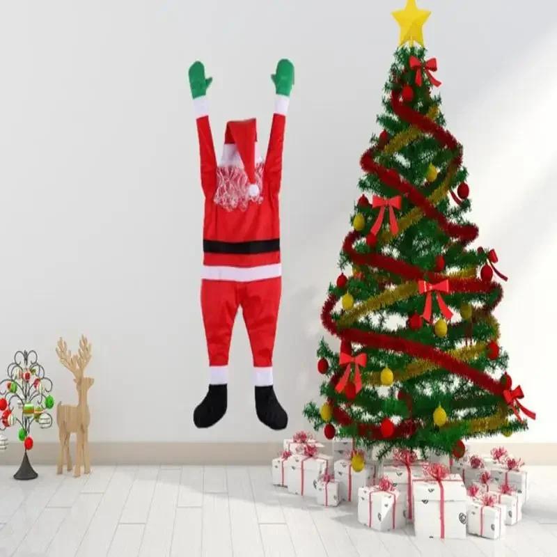 Christmas Santa Claus Doll Christmas Tree Hanging Decoration Indoor Door Wall Christmas Pendant New Year Gifts