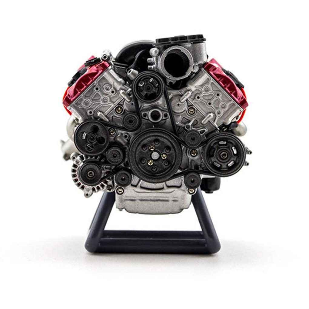 V8 Engine RC Car Model Kit With Belt Wheel Winding Structure Engine Internal Combustion Water Pump
