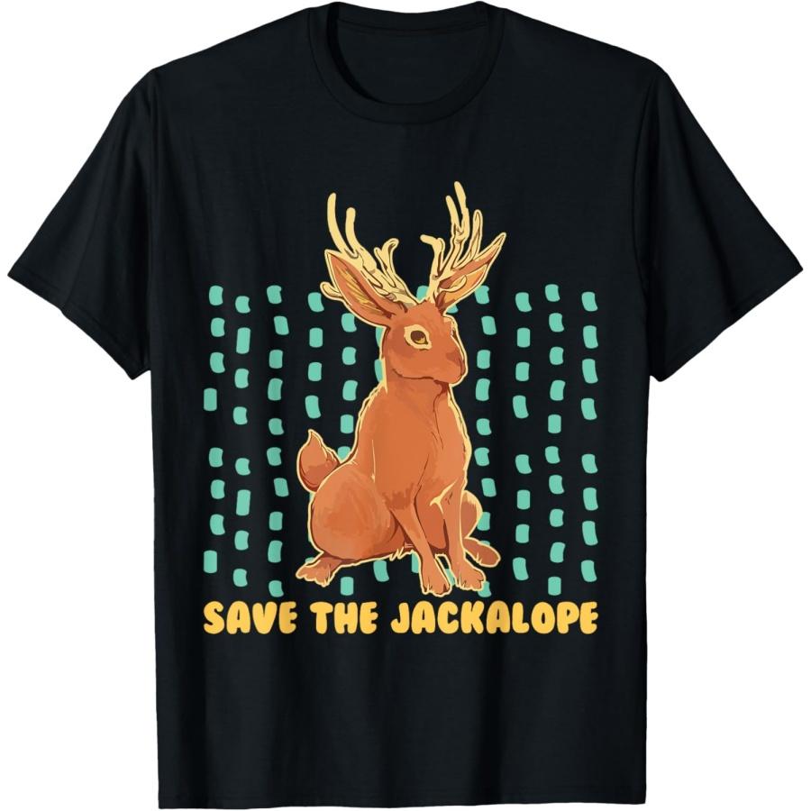 Save The Jackalope Cryptid Jackrabbit Rabbit Bunny T-Shirt(13) S