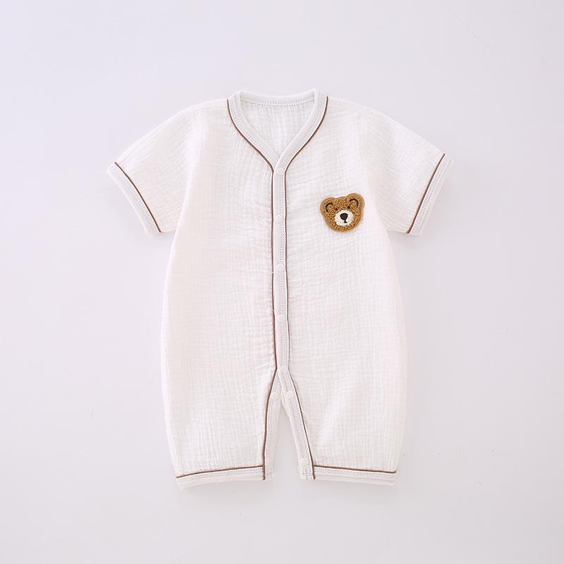 

Летний ромпер из марли с короткими рукавами для малыша 73 cm