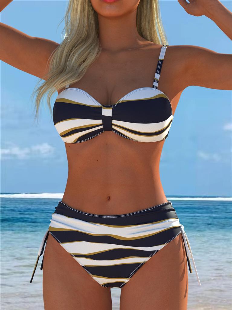 11 Years of New Sexy European and American Bikini Print Lace-up Swimsuit Women Temu