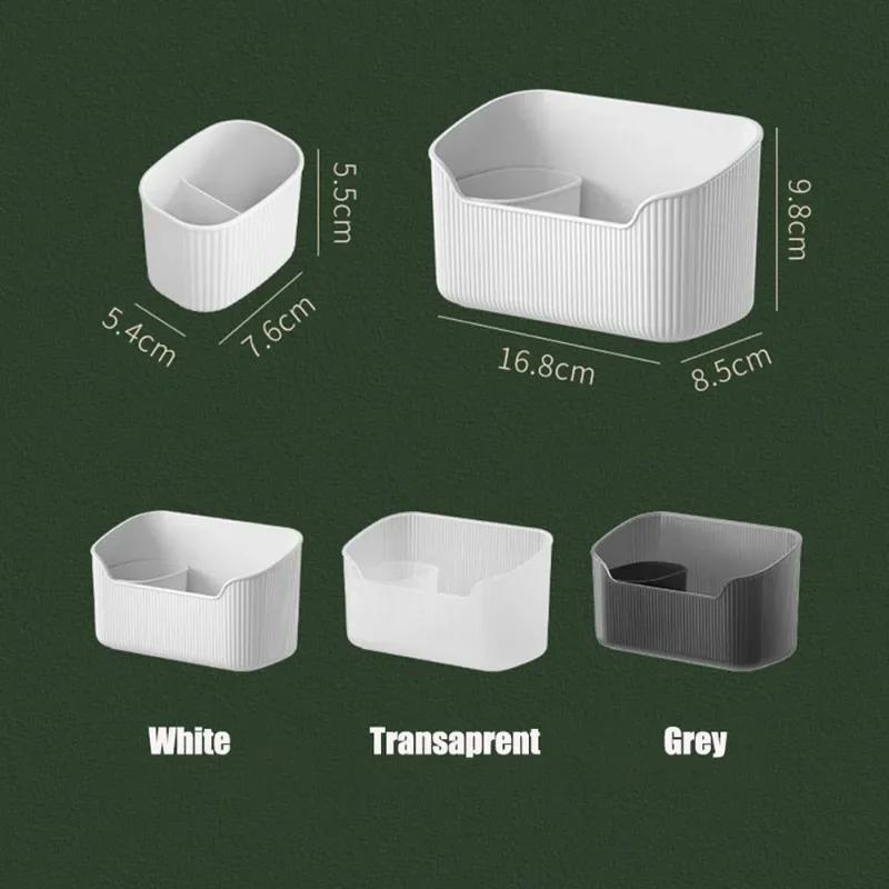 Toilet Desktop Storage Box Container Cosmetics Bathroom Countertop Sorting Box Large Capacity Cosmetic Brush Makeup Organizer