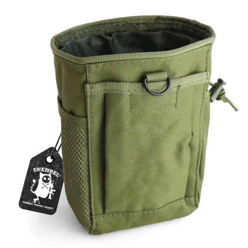SHENKEL Dump Pouch, Military Pouch with Magazine Storage, Molle Compatible, 7 Colors, Olive Drab, OD Pouch-027od, Ideal for Walking, Hiking, and Outdo