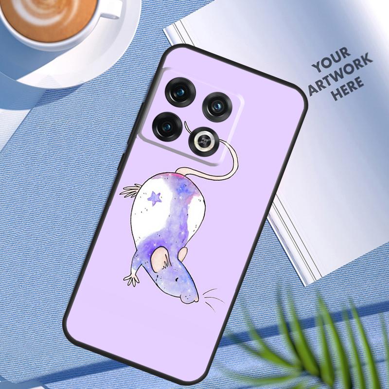 Cute Cartoon Animal Rat Case For OnePlus 12R 10T 10R 9R 8T 12 11 9 10 Pro Nord CE 3 Lite 2 2T CE4 N10 N20 N30 Cover