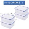 ZISIZ Plastic Microwave & Freezer Safe Food Storage Container