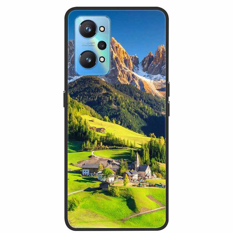 For Realme GT Neo 2 Case Silicone TPU Soft Cover Aesthetic Phone Case for Realme GT Neo2 Funda Realmi RMX3370 Shockproof Shell