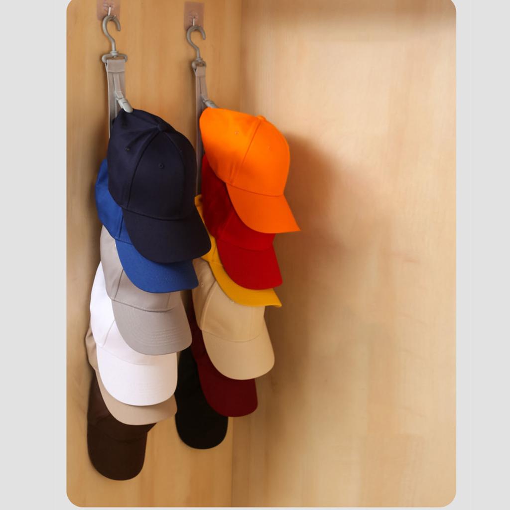 Hat for Baseball Space Saving Vertical Holder for 8 Hats Wardrobe Closet Home Dorm