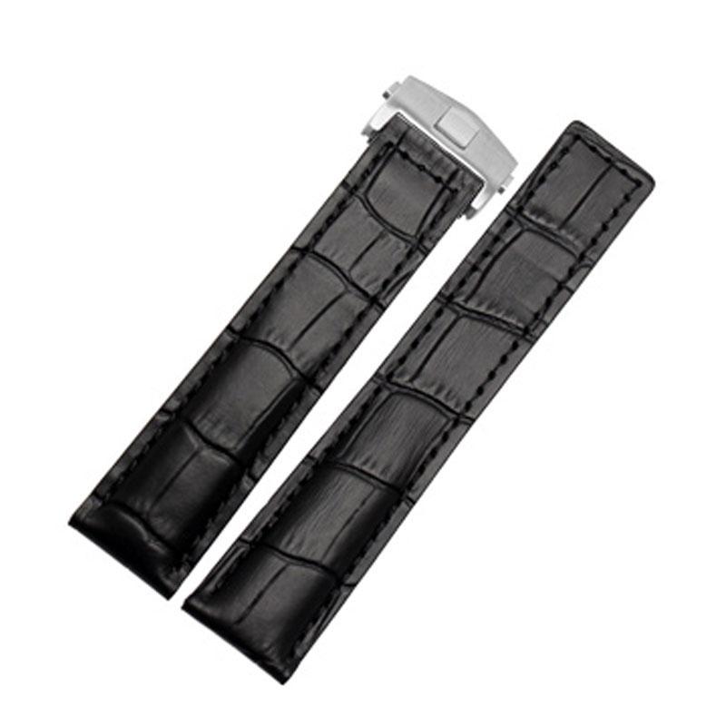 Genuine Leather Bracelet 19mm 20mm 22m for Tag Heuer Watchband Men Wristwatches Band Accessories Fold Buckle Leather Watch Strap