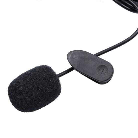 3.5mm Wired Lapel Microphone Lavalier Mic Clip Omnidirectional for Loudspeaker