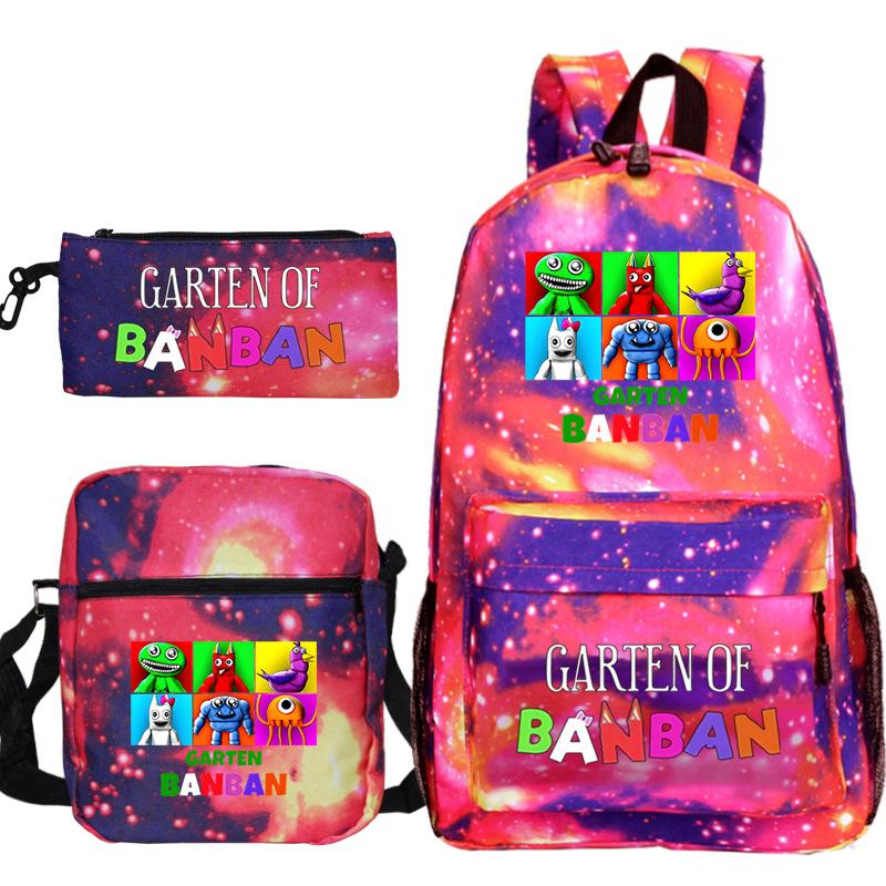 Spotted Garden Primary School Bag Shoulder Bag Pencil Bag Three-piece Set