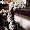3 piece Cute Elephant Hugging Baby Resin Ornament Set Mini Hand-made Decorations Home Desktop Display Stand Decorative Set
