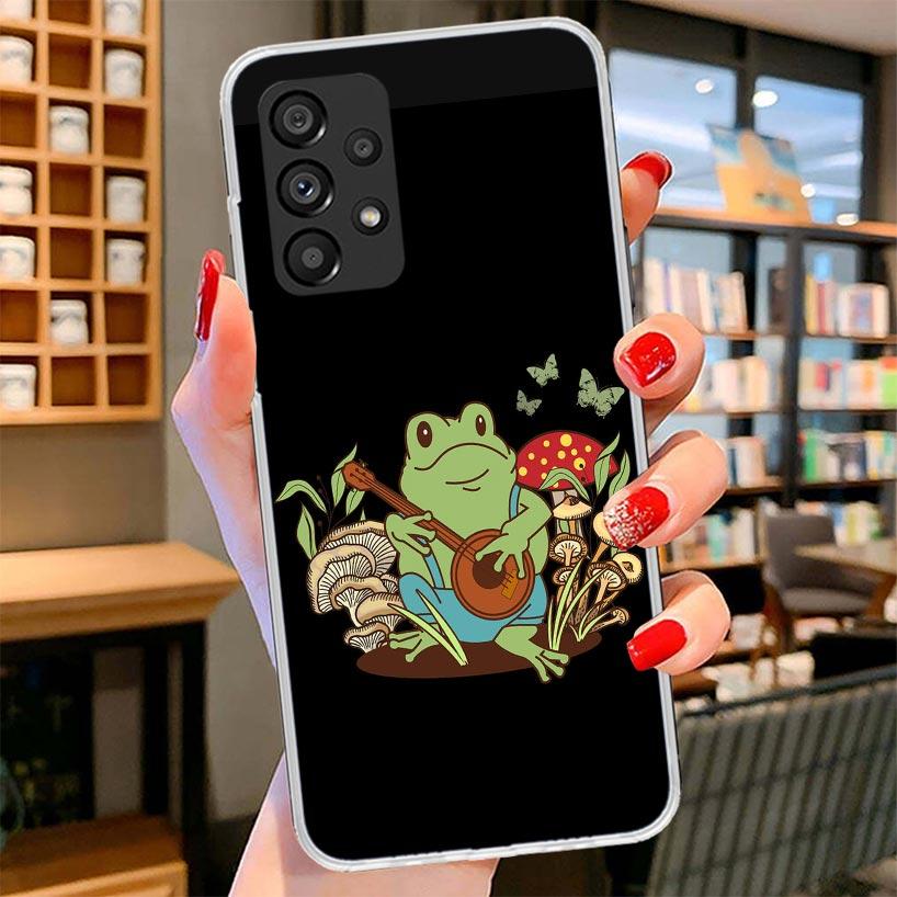 

Cottagecore Frog Mushroom Kawaii Phone Case For Samsung Galaxy A17 A37 A57 A16 A26 A36 A56 A15 A25 A35 A55 A14 A24 A34 A54 A13 A Samsung A53