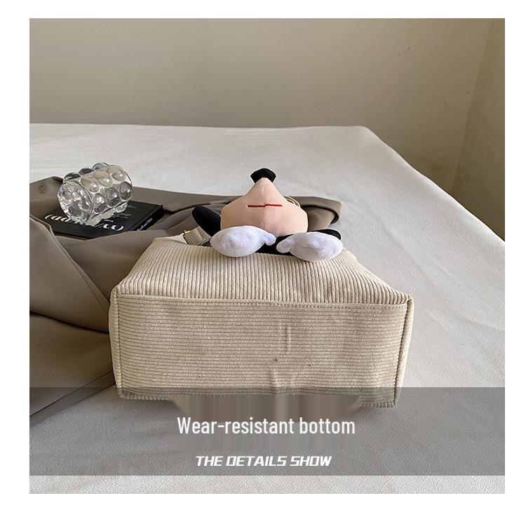 2025 Korean Style Large Capacity Tote: Cute Cartoon Casual Shoulder Handbag