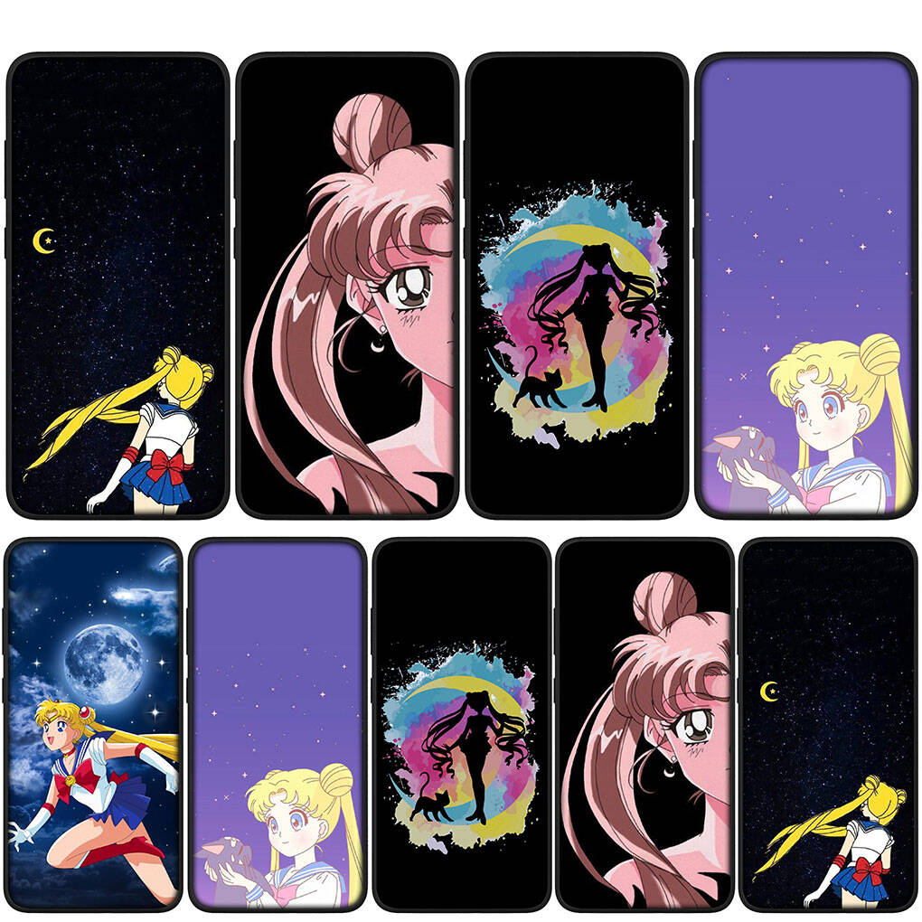 Cover for iPhone 17 16 15 Xiaomi Poco Redmi Note 14 13 12 11 Pro Max 9 16e Samsung Galaxy S25 S24 S23 OPPO Huawei Comics Sailor Moon Cute Phone Case