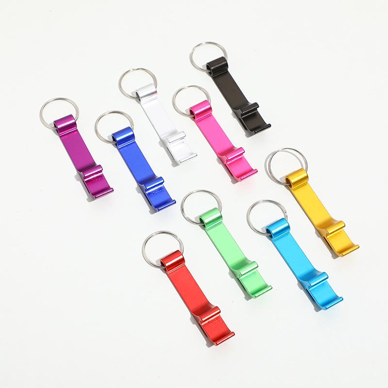 Graverad Multifunktionell Ölflasköppnare Nyckelring med Logotyp - Idealisk för Reklam och Gåvor