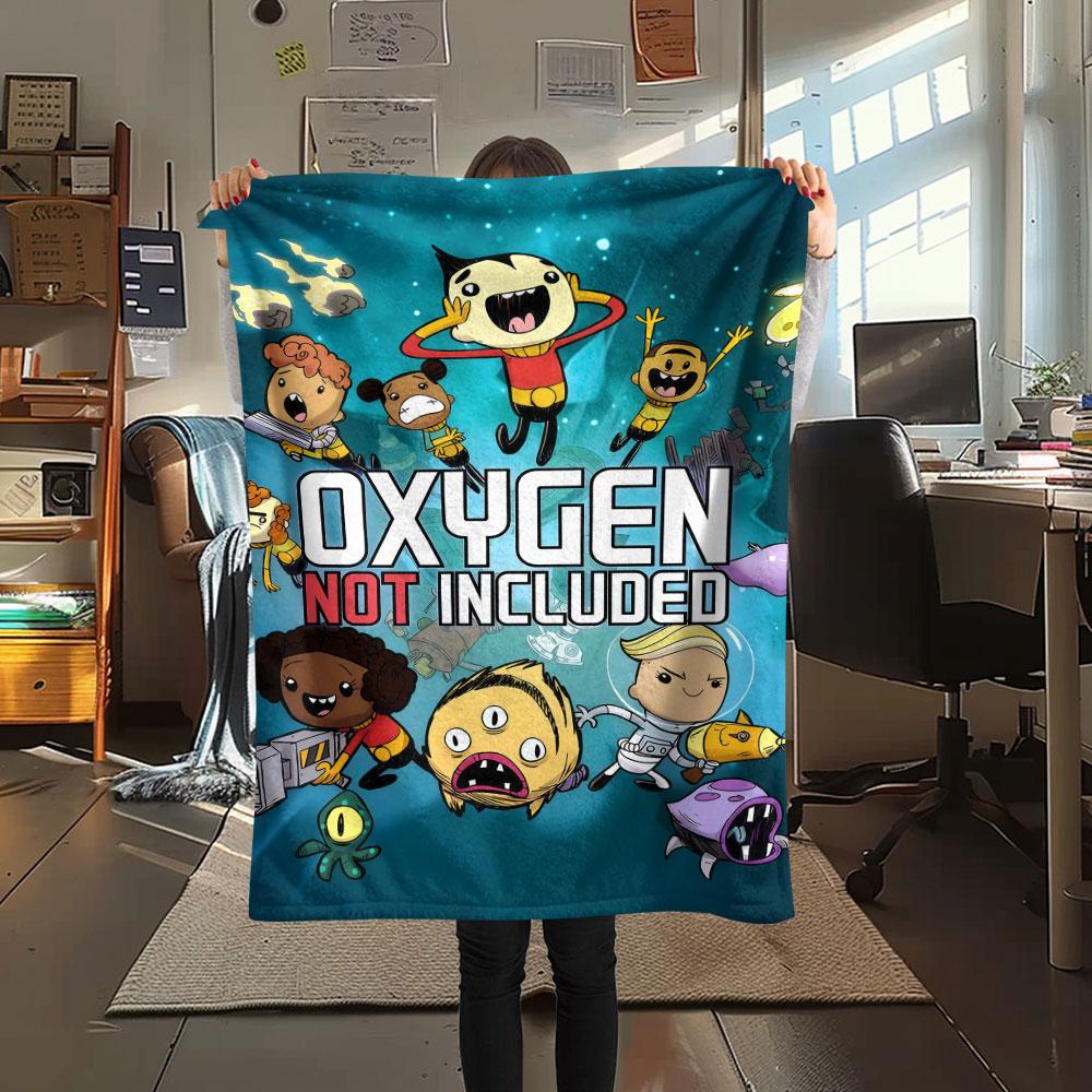 Oxygen Not Included Blanket, High quality Comfortable for All Seasons, Home Decor, Warmth and Comfort 80cm x 120cm
