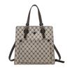 Large Capacity Tote Bag Women Soft PU Shoulder With Zipper Multi-Compartment Design Urban Chic Style