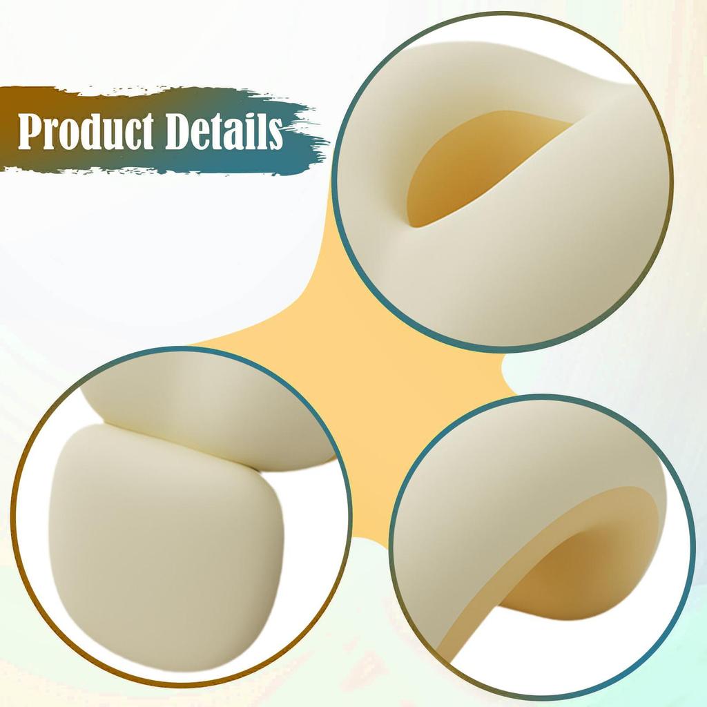 Cuscino per Dormire a Pancia in Giù Poggiatesta in Memory Foam Morbido Ergonomico Copertura Lavabile per Adulti Viaggio Cuneo per Collo Cuscino a Ciambella per Ufficio