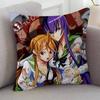 Anime HIGHSCHOOL OF THE DEAD Cute Cartoon L Game Cushion Cover Pillowcase Upholstery Sofa Throw Pillow Home Decor Pillowcas