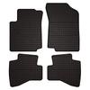 Alfombrillas de goma para coche para: Toyota Aygo II hatchback (2014-2022) - negras, ajustadas