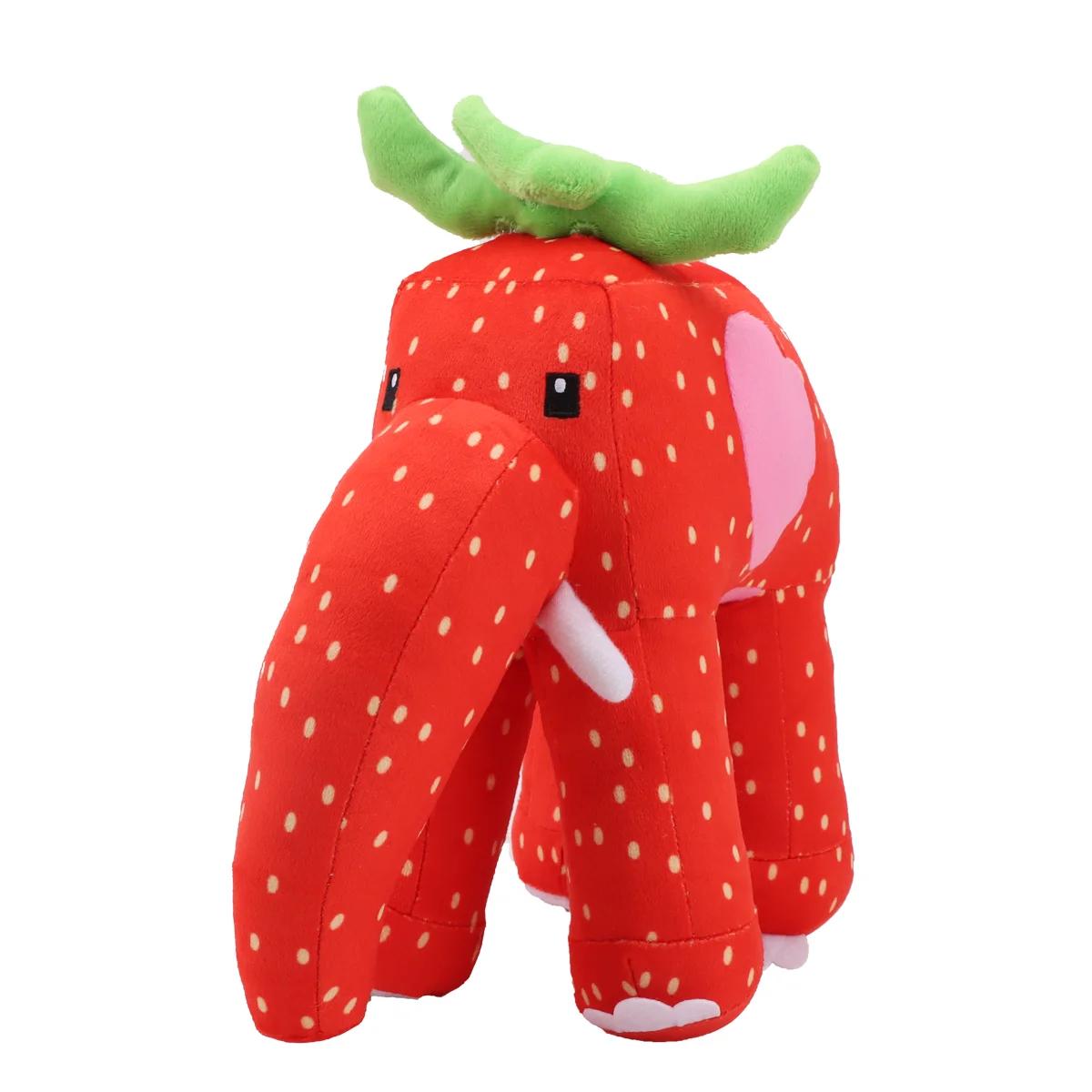 Non-Toxic Kawai Steal A Brainrot Esok Sekolah Plush Strawberry Elephant Stuffed Doll Steal A Brainrot Plush Anime Game Toy Fans Gift 25cm