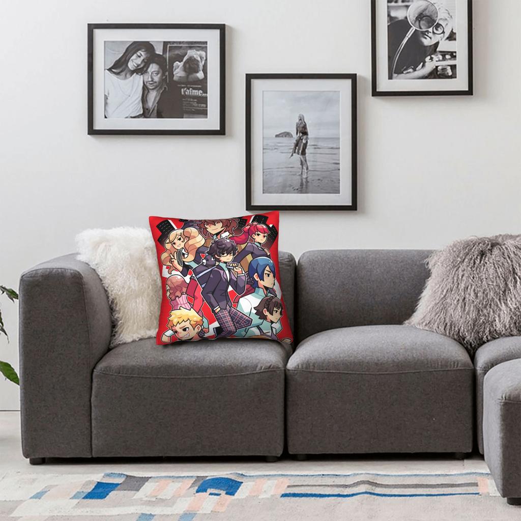Pillow Case Atlus P-Personas 2 Fanart Custom Pillow Cover For Chair Sofa Home Decor Novelty Pillowcases