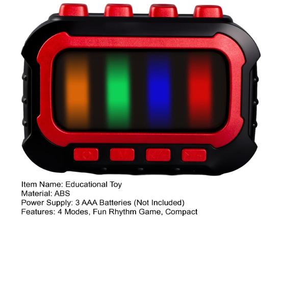 Fingertip Rhythm Games Rhythm Flick Electronic Stress Relief Toy 4 Modes Rhythm And Music Games Toy Improves Reaction Speed for Kids Teens Adults