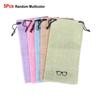 5/10/20Pcs Portable Linen Fabric Pouch For Sunglasses Bag Multi-Functional Eyeglasses Case Optical Glasses Lanyard Cloth Bags