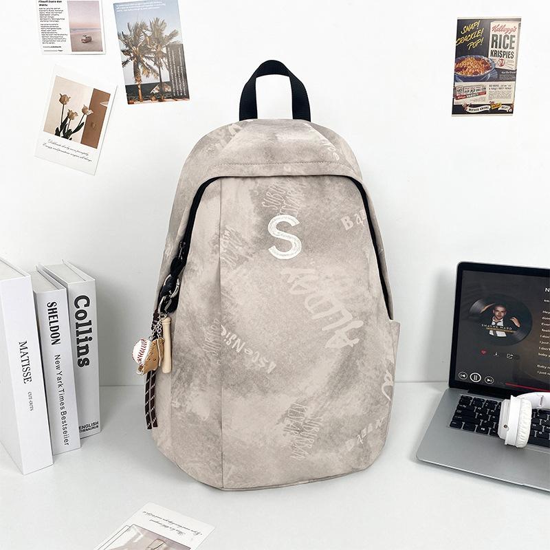 Schoolbag School Bag Girls High Value Backpack Junior High School Student Backpack Male Large Capacity New College Student Class Bag
